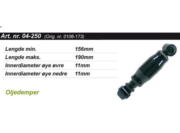 Støtdemper Arctic Cat Bakre Standard 0106-173, 414147800 